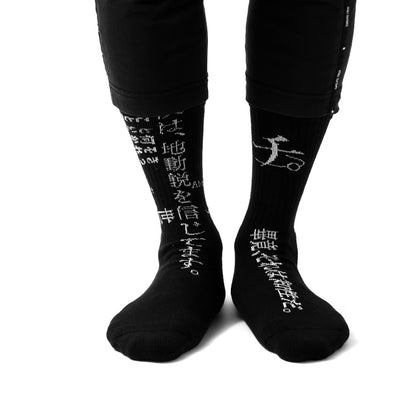 Orb: On the Movements of the Earth Socks (Black) | M~L