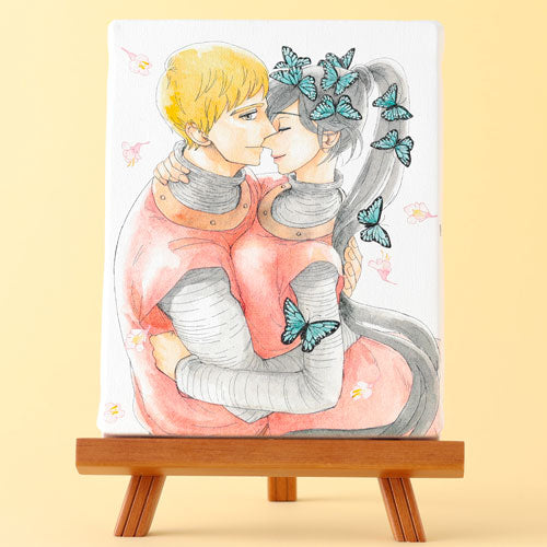 Nao Iwamoto's "The Seven Knights of the Marronnier Kingdom" Canvas Art with Easel A