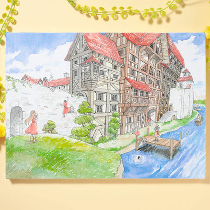 Nao Iwamoto's "The Seven Knights of the Marronnier Kingdom" Canvas Art with Easel D
